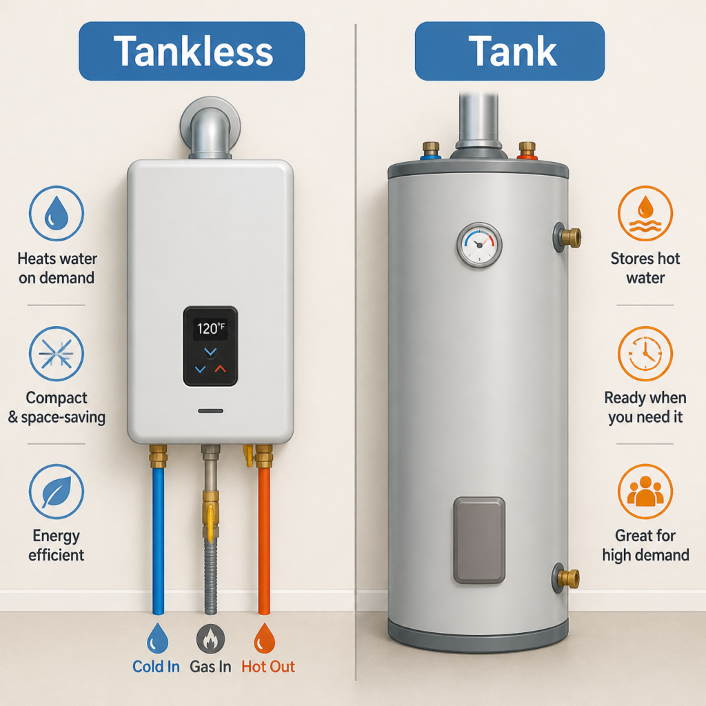 Tankless vs. Tank Water Heaters: Which Makes Sense for a North Texas Home?